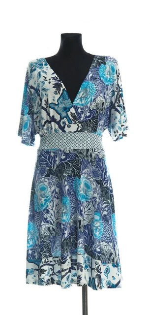 BNWT DESIGUAL Nerium Oleander Abito da donna a maniche corte taglia Small