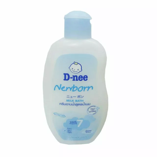 D-nee Pure New Born GENTLE Milk Bath Head Body Baby Wash Sensitive Skin 200ml