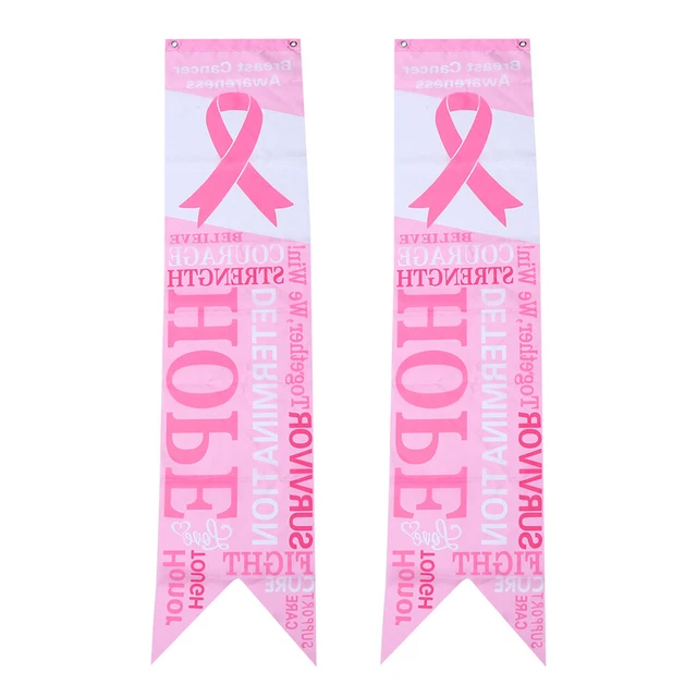 Banderas de porche de salud para mujer pancartas de concienciación para senos cinta