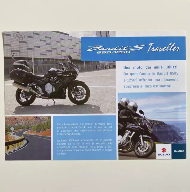 Suzuki Bandit S 650/1250 Traveller depliant pubblicitario brochure originale