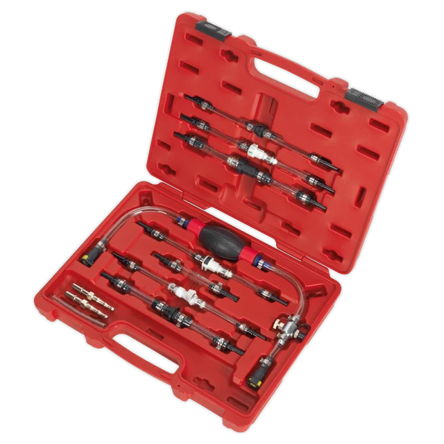 SEALEY DIESEL ENGINE Fuel Primer Priming & Bleeding Tool Kit Male
