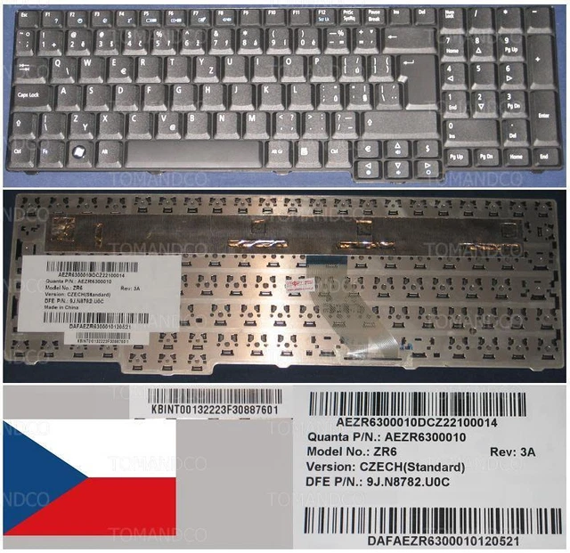 Clavier AZERTY Français Neuf Pour Acer Aspire 2920 - Remplacement Clavier Gris Origine