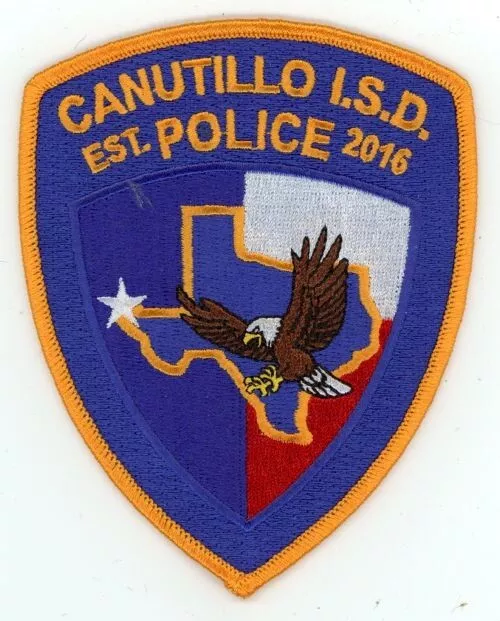 Texas Tx Canutillo Independent School District Police Shoulder Patch Sheriff