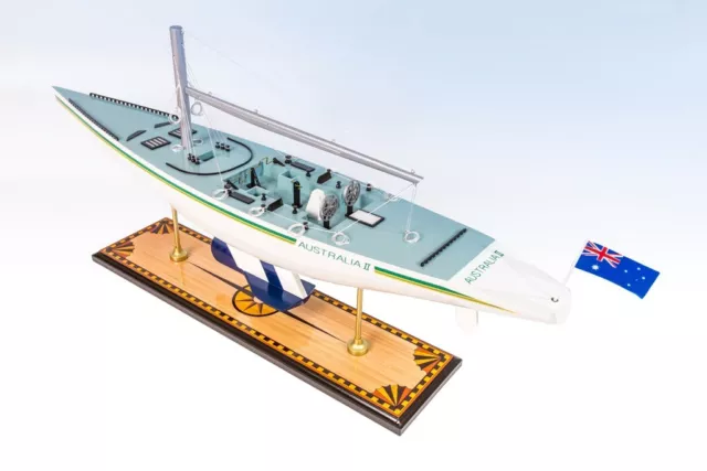 AUSTRALIA II WOODEN MODEL Yacht Ship America's Cup Sailboat– Limited Edition