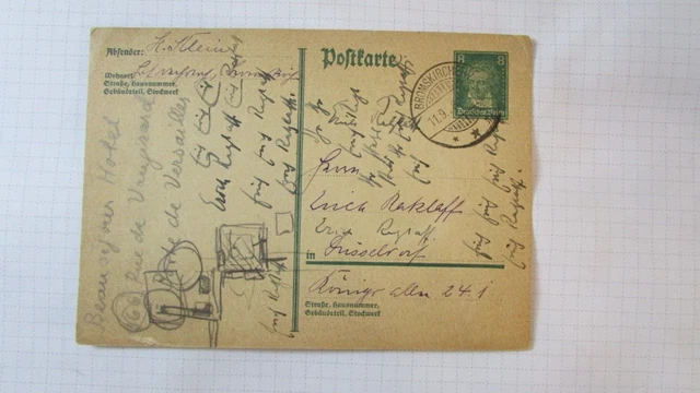 Germania intero stazionario Bromskirchen 1928 X6,7