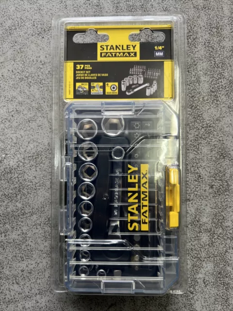 Stanley Fatmax 37 Piece  1/4" Mini Ratchet, Socket & Screwdriver Bit Set, 191010