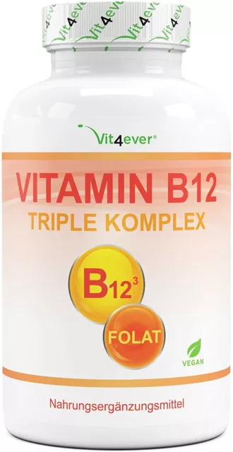 Vitamin B12 Triple Komplex - 240 Tabletten (V) + Folat 5-MTHF - MHD 6/24