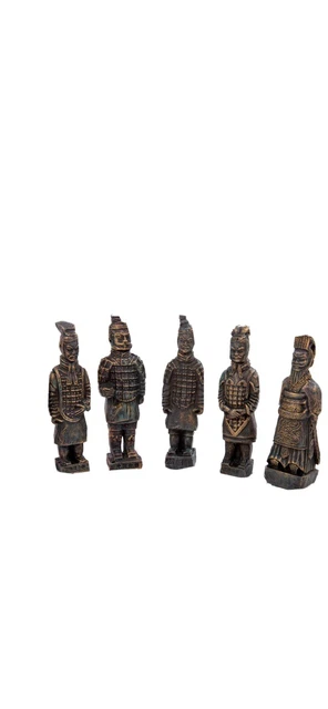 35 Pieces-Terracotta Of Qin Dynasty Emperor Shi Warrior Army Statues, Used Once