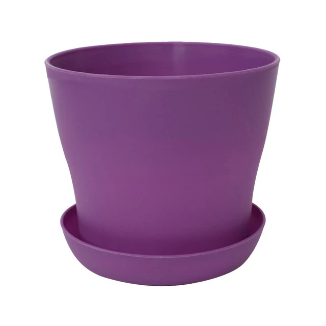 Hôtel ronde Plastique rose fleur Plante Pot Orchidée Aloes Support bac fuchsia