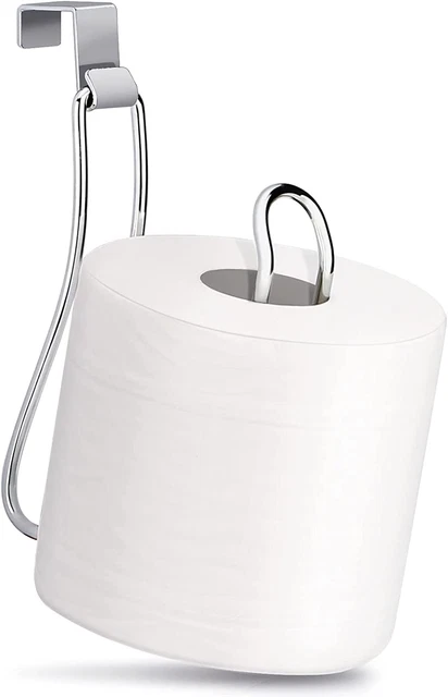 Over the Tank Toilet Paper Roll Holder, Bathroom Toilet Paper Holder-Chrome