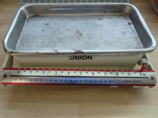 Alte antike Waage - UNION - Küchenwaage-Haushaltswaage- 50/60er -Vintage-selten!