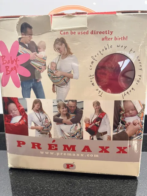 Porte-bébé tissus Premaxx en coton dans sa boite d'origine