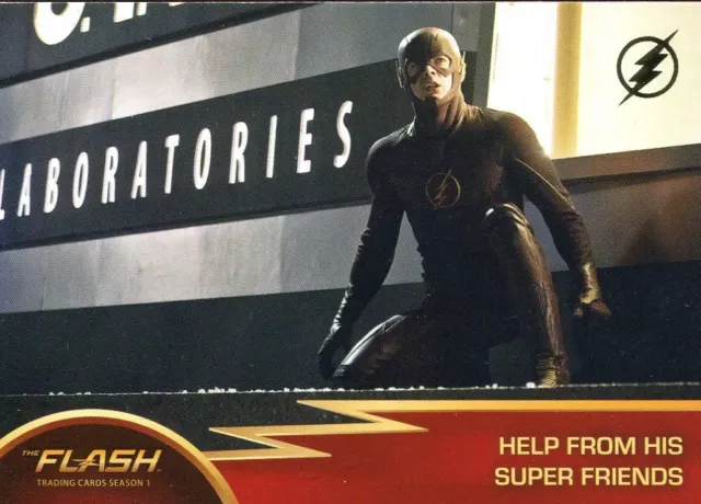 The Flash Staffel 1 goldene Stempel-Basiskarte #67 Hilfe von seinen Superfreunden