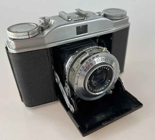 Agfa Isolette Objektiv Agnar 3,5/50 6x6 Mittelformat Rollfilm Klappkamera #0090