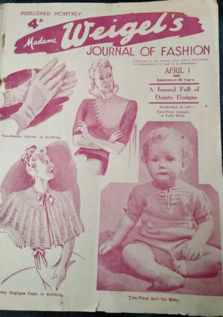 Madame Weigel's Journal of Fashion, April 1946
