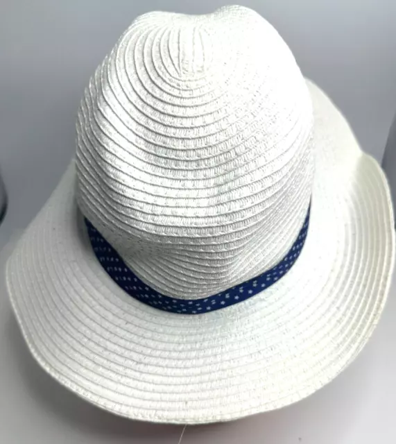 David And Young Straw Hat Patriotic Sun Hat Size O/S Red/White/Blue 3