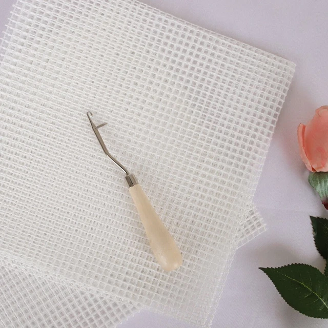 Feuilles De Maille à Broder (tissu Aïda) - Lot De 6 - Blanc, 20 X 30 Cm - Mailles 2 Mm (12 Carats) - Pour Point De Croix, Canevas