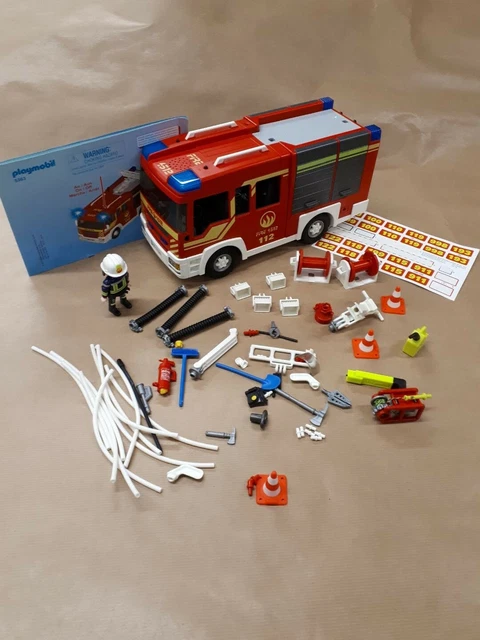 Playmobil 5363 (+6914) : le fourgon de pompier - Démo City action