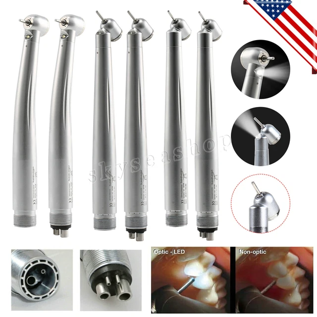 NSK Style Dental 45°/90° LED Egenerator / High Speed Handpiece 2H/4H/ WK