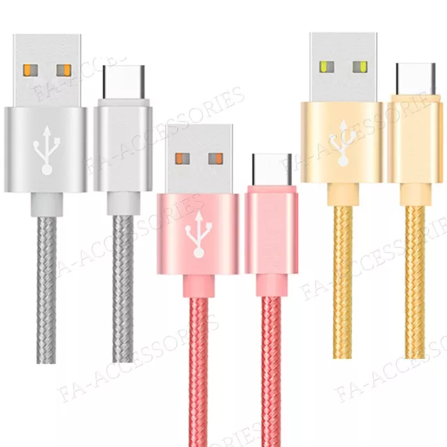 USB Tipo C Cable Para Huawei, Samsung 3.1 2.0 Trenza Fuerte Cargar 1m Datos