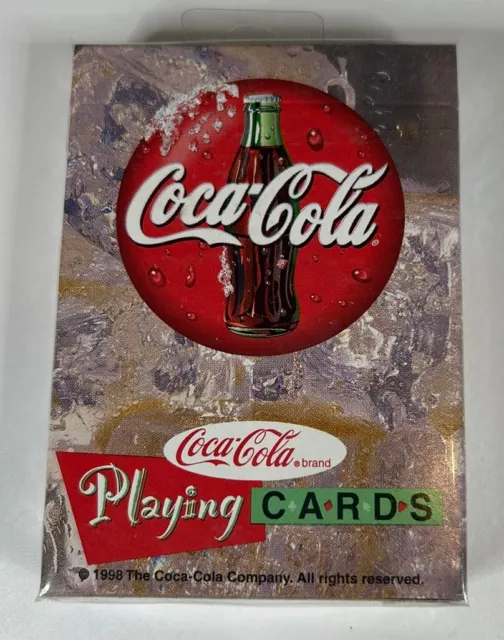 Coca Cola Playing Cards Sealed 1998 US Playing Card Co.