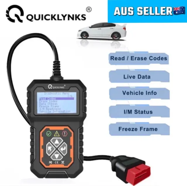Car OBD2 Scanner ABS/SRS/Transmission/Engine Diagnostic Code Reader Scan Tool
