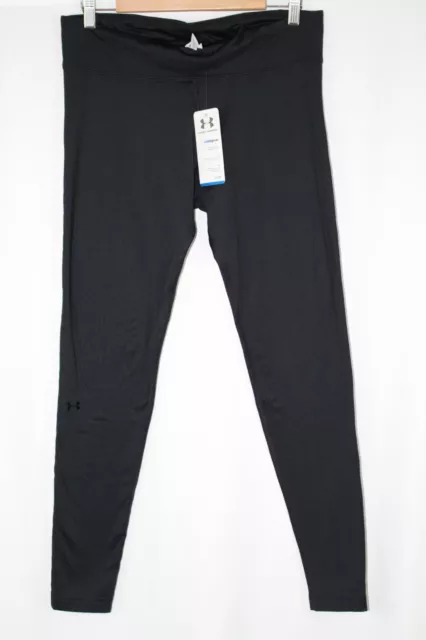 UNDER ARMOUR WOMEN'S Authentic Coldgear Fitted Tight Large Black/Blue  1240222 $31.49 - PicClick