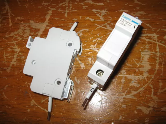 Lot De 2 hager Cartouche Fusible Transport Support Circuit 5A/240V# L113/L113