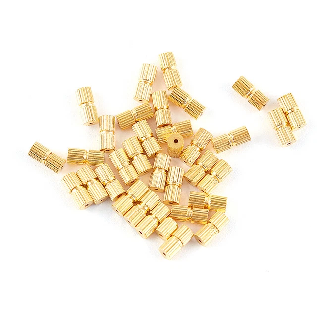 50pc Rhodium Screw Clasps Necklace Bracelet Jewelry Making Connector Diy Find-tz