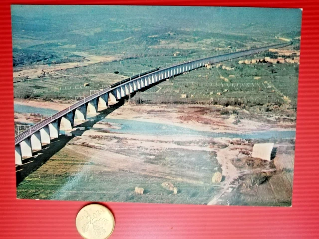 vista dall'aereo viadotto sul Paglia  della Direttissima Roma Firenze