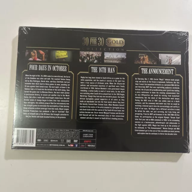 ESPN - 30 For 30 Gold Collection (3 DVD Set) - Brand New & Sealed - FREE POST 2