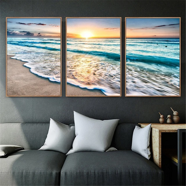 Pinturas artísticas impresiones sin enmarcar 3 piezas 3 ud. dormitorios cuadros carteles de pared