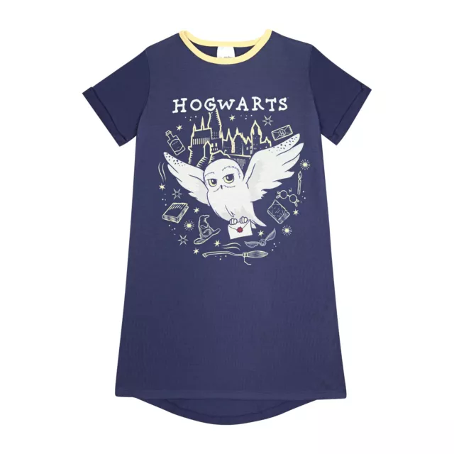Harry Potter Girls Nightdress, Hedwig Nightie, Ages 6 to 13 Years Old
