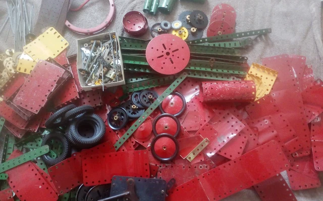 Gros Lot De Pièces Meccano D'époque - Années 1950 - Collectionneur - Occasion