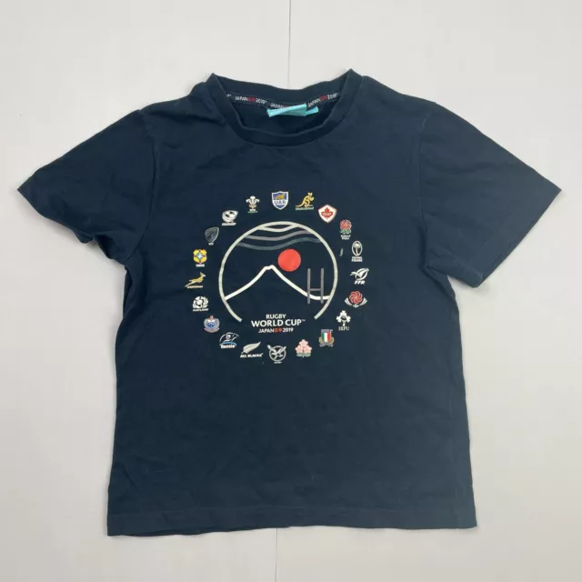 Rugby World Cup T-Shirt  7-8 Years Blue Boys Kids Japan 2019