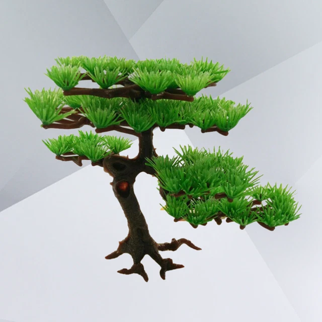 Tanque árbol tanque bonsái decoraciones planta artificial decoración