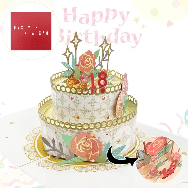 3D Pop-up Biglietti di Auguri per il Compleanno,Fiori Carta per Adulti per i 21 Anni,Biglietti di Anniversario con Messaggi e Buste,Cartoline di Anniversario per Matrimonio,Amicizia e Lavoro