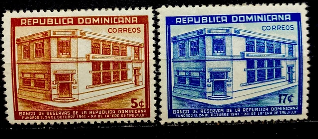 Dominican Republic 1942.SC# 379-380 LH OG