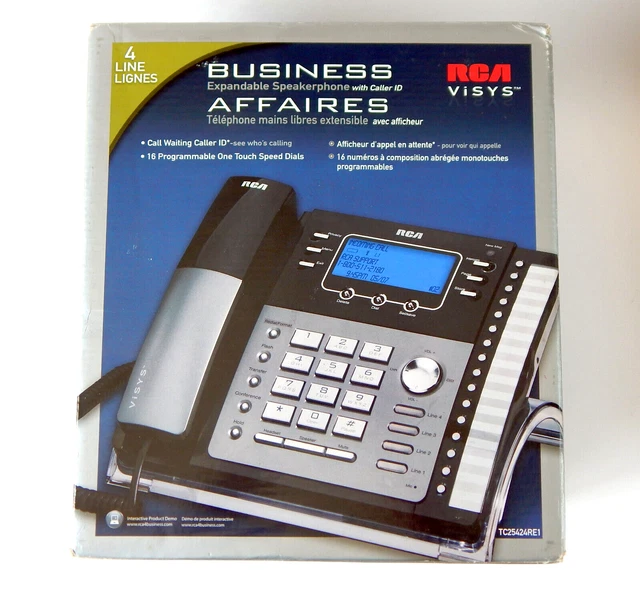 RCA ViSYS 25424RE1 TC25424RE1 4-Line Expandable Speakerphone Call Waiting ID NEW