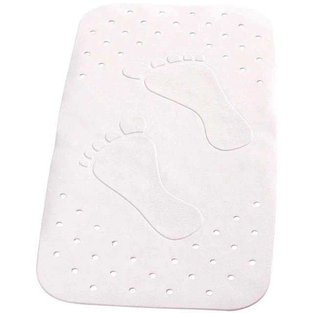 RIDDER Tappetino da Bagno Antiscivolo Plattfu? 72x38 cm Bianco 67081