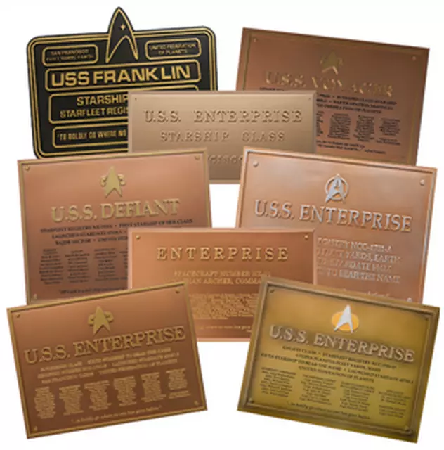 Star Trek Official Starship Dedication Plaque Collection Eaglemoss-Your Choice