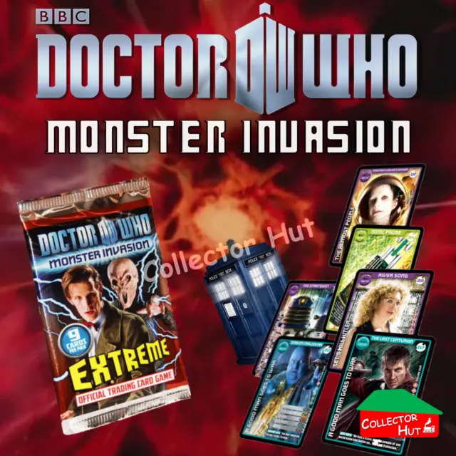 DOCTOR WHO Monster Invasion EXTREME Cards 166-344 New Fresh & Sleeved YOU CHOOSE