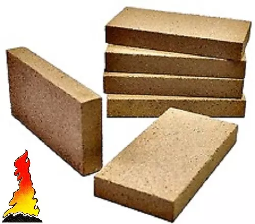 8 x Vermiculit Villager stove woodburner fire brick 230mm x 114mm x 25mm thick