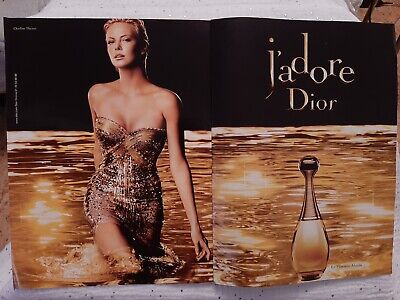 J'Adore Dior 2003 double page Dior Publicité papier Parfum Perfume ad 