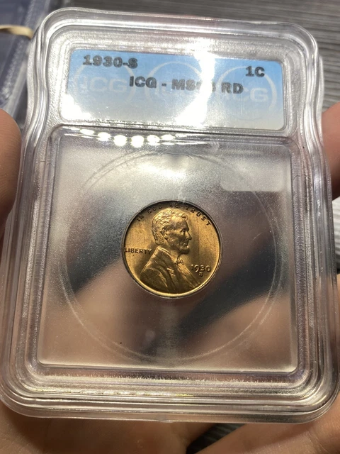 1930-S ICG MS66RD UNC BU Lincoln Wheat Cent 1c (#77)