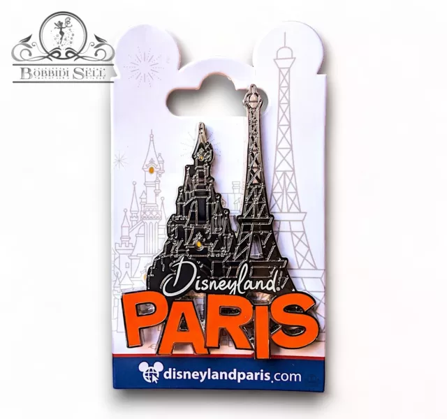 Pin Disney Logo Paris 8 Chateau Tour Eiffel OE 2024 Disneyland Paris Pin's DLP