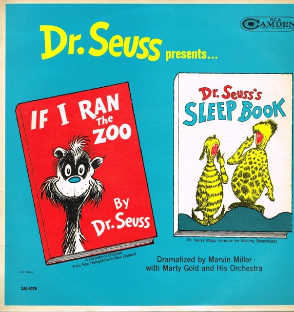 DR. SEUSS IF I Ran the Zoo / Dr. Seuss's Sleep Book LP vinyl New ...