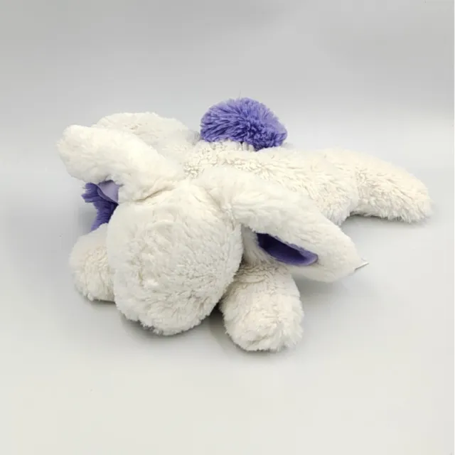 Doudou et compagnie lapin blanc violet Pompon - 23990