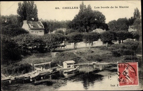 Ak Chelles Seine et Marne, Les Bords de la Marne - 2688633