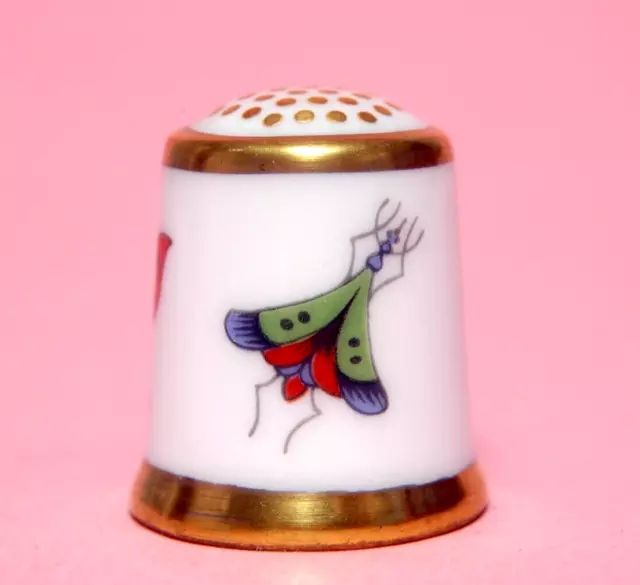 Royal Crown Derby Bug Pattern China Thimble B/129 2